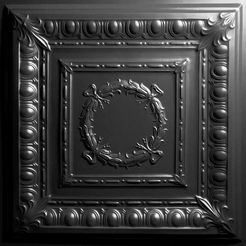 "Empire  24"" x 24"" Black Ceiling Tiles"
