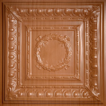 "Empire  24"" x 24"" Caramel Wood Ceiling Tiles"