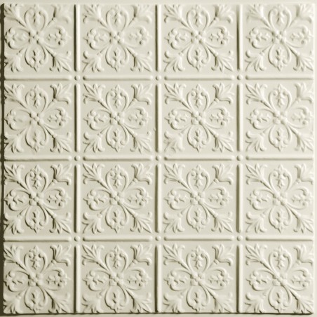 "Fleur-de-lis  24"" x 24"" Sand Ceiling Tiles"