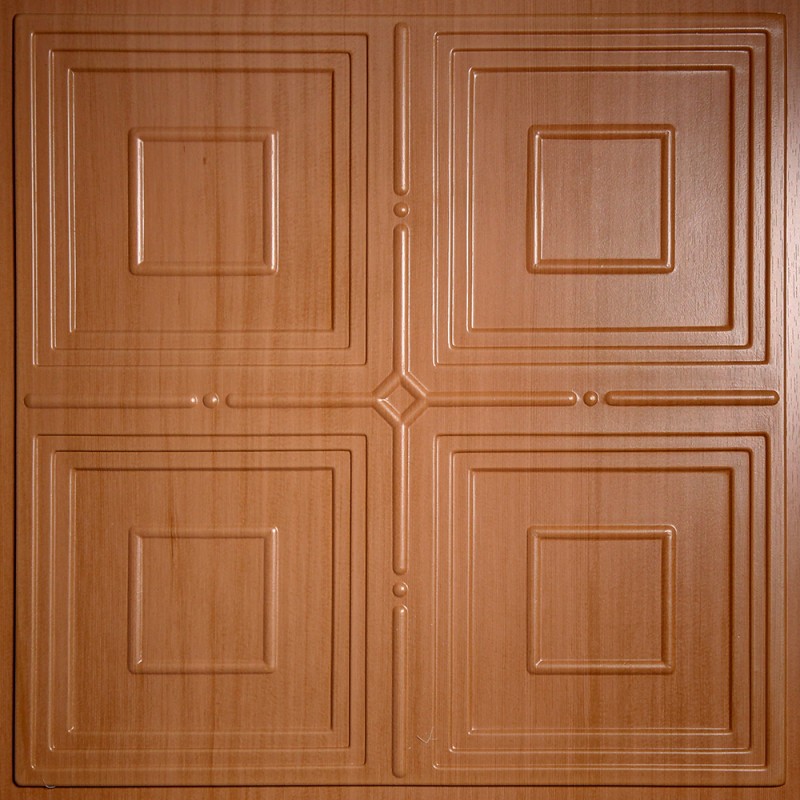 "Jackson  24"" x 24"" Caramel Wood Ceiling Tiles"