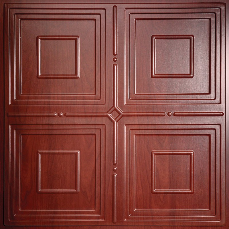 "Jackson  24"" x 24"" Cherry Wood Ceiling Tiles"