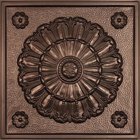 "Medallion  24"" x 24"" Bronze Ceiling Tiles"