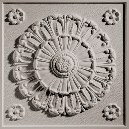 "Medallion  24"" x 24"" Latte Ceiling Tiles"