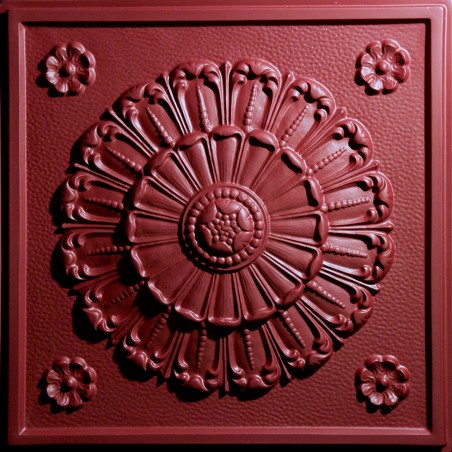 "Medallion  24"" x 24"" Merlot Ceiling Tiles"