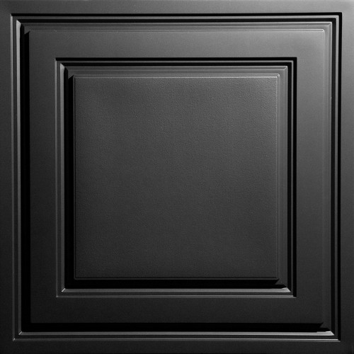 "Oxford  24"" x 24"" Black Ceiling Tiles"