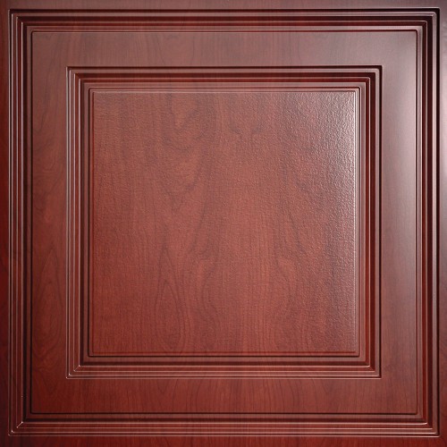 "Oxford  24"" x 24"" Cherry Wood Ceiling Tiles"