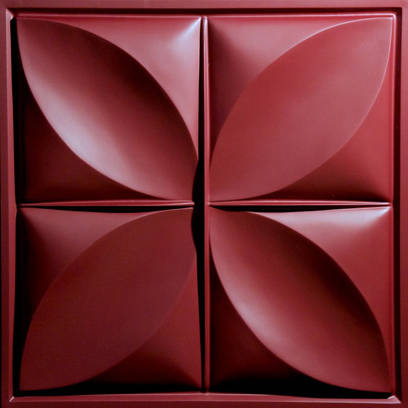 "Petal  24"" x 24"" Merlot Ceiling Tiles"