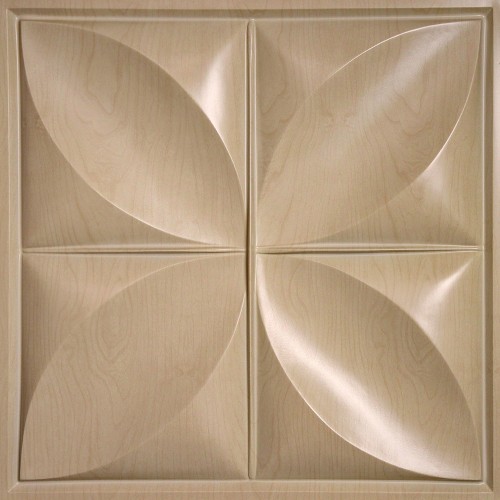 "Petal  24"" x 24"" Sandal Wood Ceiling Tiles"