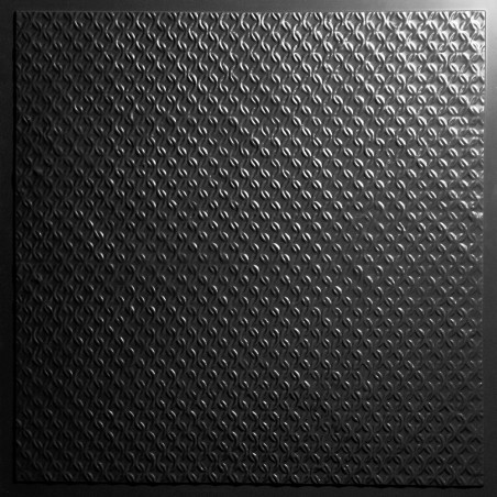 "Rattan  24"" x 24"" Black Ceiling Tiles"