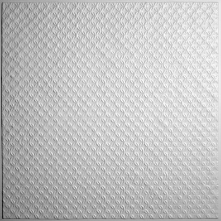 "Rattan  24"" x 24"" White Ceiling Tiles"