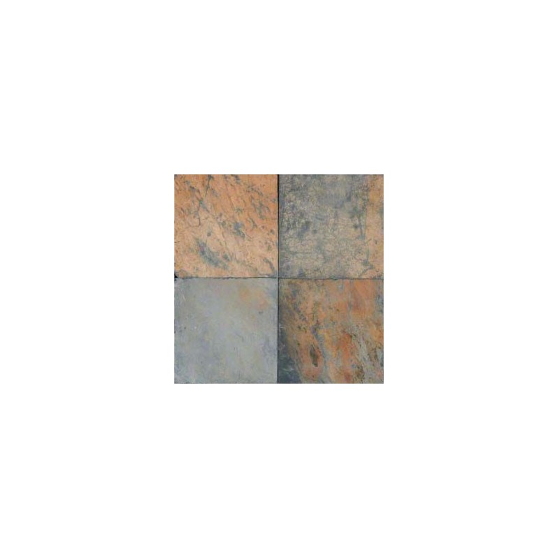 African Multi Color Slate 12x12 Tile Gauged