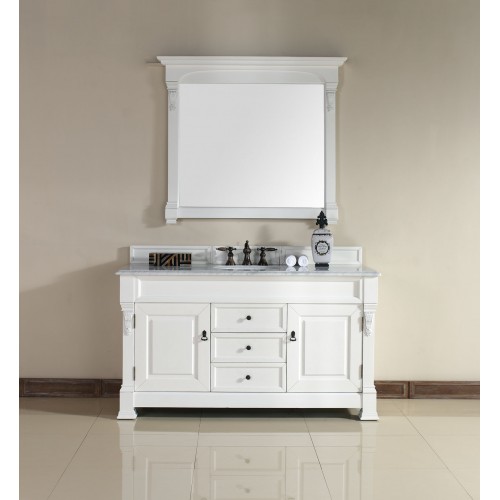 "Brookfield 60"" Single Cabinet Cottage White"