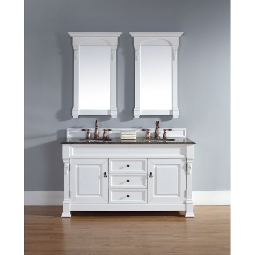 "Brookfield 60"" Double Cabinet Cottage White"