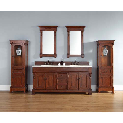 "Brookfield 72"" Double Cabinet Warm Cherry"