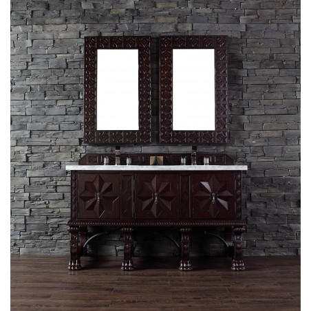 "Balmoral 60"" Single Vanity Cabinet Antique Walnut"