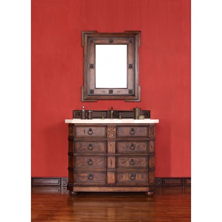 "Regent 42"" Single Vanity Cabinet English Burl"