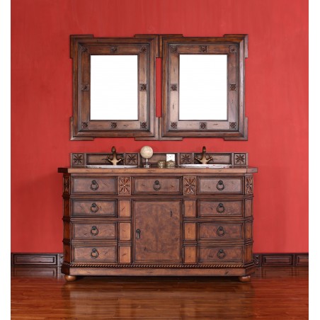 "Regent 60"" Single Vanity Cabinet English Burl"