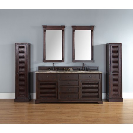 "Savannah 72"" Double Vanity Cabinet Sable"