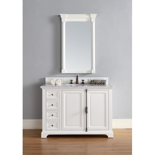 "Providence 48"" Single Vanity Cabinet Cottage White"