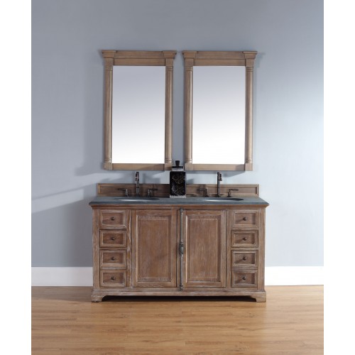 "Providence 60"" Double Vanity Cabinet Driftwood"