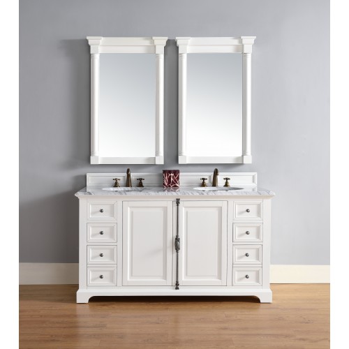 "Providence 60"" Double Vanity Cabinet Cottage White"