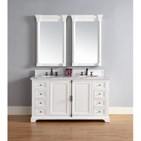 "Providence 60"" Double Vanity Cabinet Cottage White"