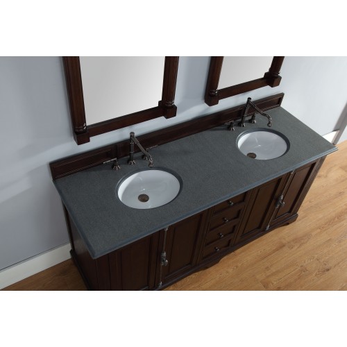 "Providence 72"" Double Vanity Cabinet Sable"