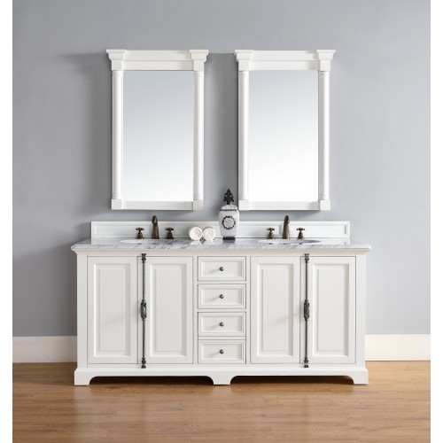 "Providence 72"" Double Vanity Cabinet Cottage White"