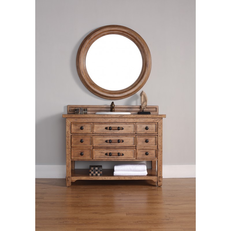 "Malibu 48"" Honey Alder Single Vanity with Wood Top"