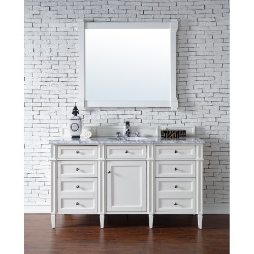 "Brittany 60"" Single Cabinet Cottage White"