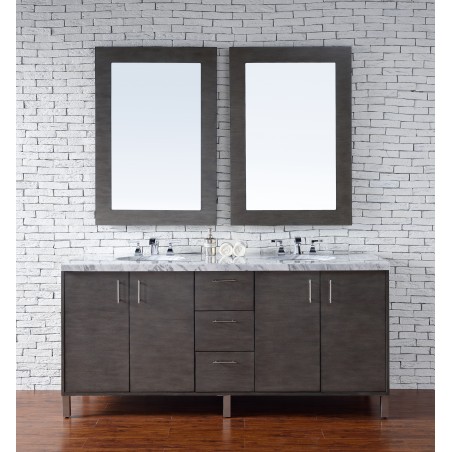 "Metropolitan 72"" Double Vanity Silver Oak"