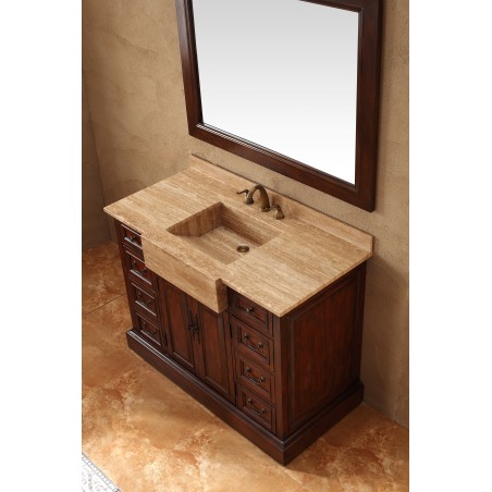 "Boston 48"" Single Vanity Cherry"