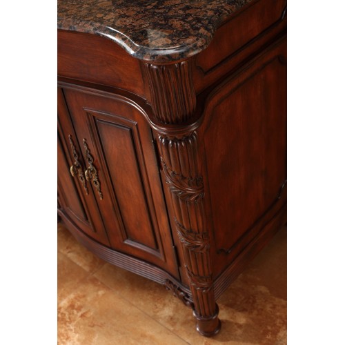 "Tuscany 60"" Double Granite Top Vanity Cherry"