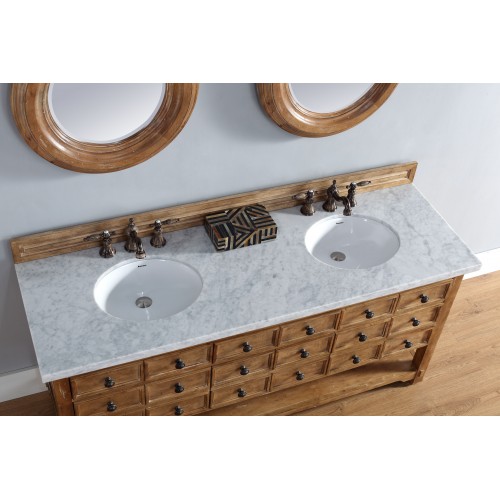 "Malibu 72"" Double Vanity Cabinet Honey Alder"