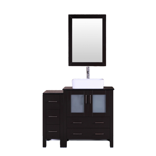 "42"" Bosconi AB130RCBG1S Single Vanity"