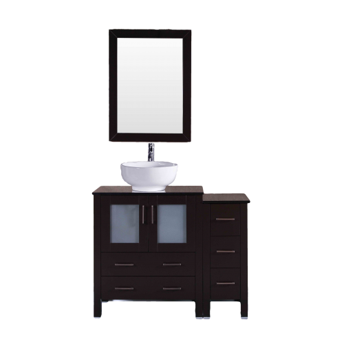 "42"" Bosconi AB130ROBG1S Single Vanity"