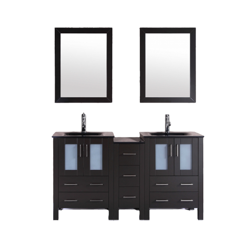 "60"" Bosconi AB224BGU1S Double Vanity"