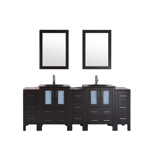 "84"" Bosconi AB224BGU3S Double Vanity"