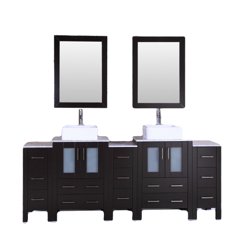 "84"" Bosconi AB224CBECM3S Double Vanity "