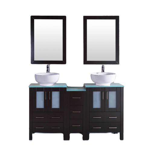 "60"" Bosconi AB124ROCCWG1S Double Vanity"