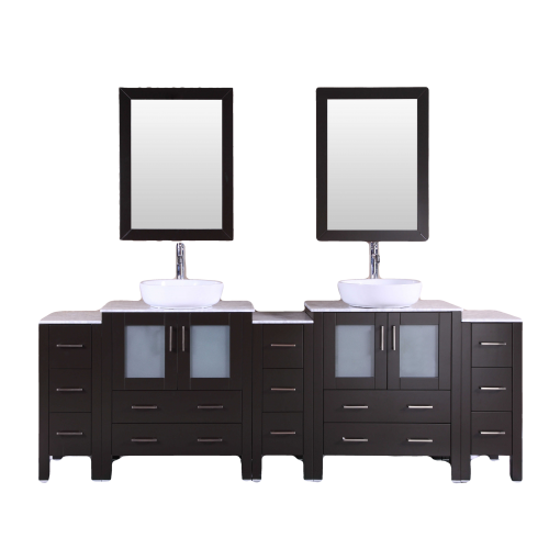 "96"" Bosconi AB230BWLCM3S Double Vanity"