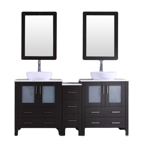 "72"" Bosconi AB230BWLPS1S Double Vanity"