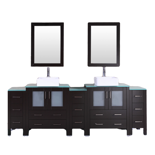 "96"" Bosconi AB230CBECWG3S Double Vanity"