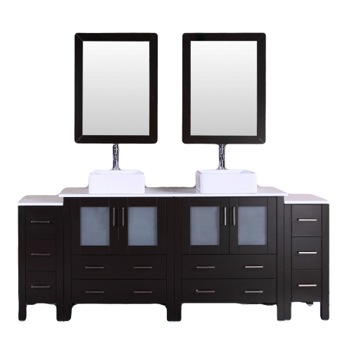 "84"" Bosconi AB230CBEPS2S Double Vanity"