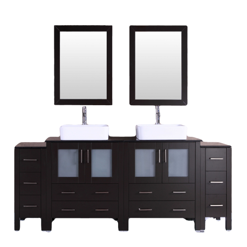 "84"" Bosconi AB230RCBG2S Double Vanity"