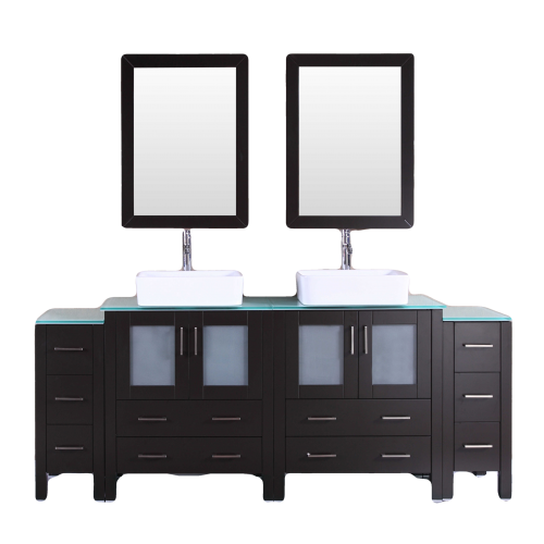 "84"" Bosconi AB230RCCWG2S Double Vanity"