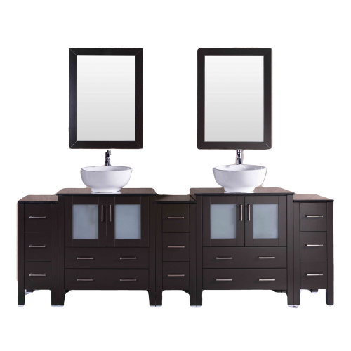 "84"" Bosconi AB230ROBG2S Double Vanity"