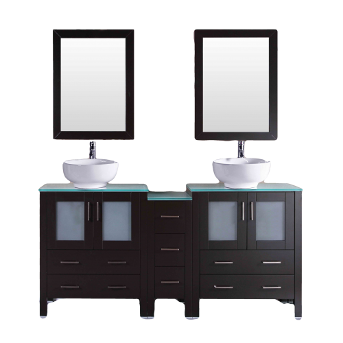 "72"" Bosconi AB230ROCWG1S Double Vanity"