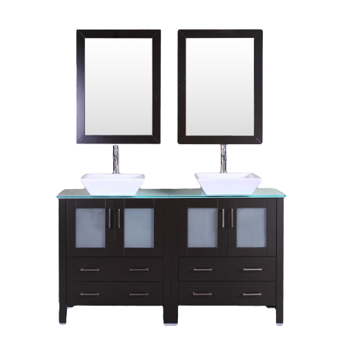 "60"" Bosconi AB230SQCWG Double Vanity"