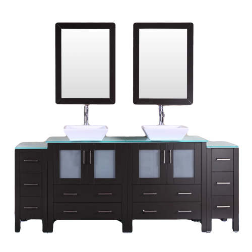 "84"" Bosconi AB230SQCWG2S Double Vanity "